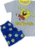 Pijama de Algodón Verano BOB ESPONJA - Brilla en la Oscuridad - MIMUNDOBA