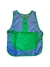 Delantal Pechera Jardín azul a cuadros Con Corbata Verde - comprar online