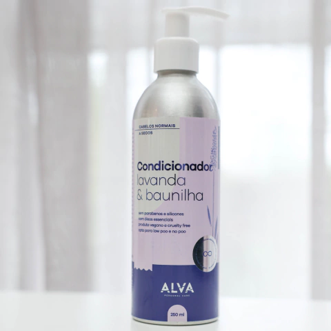 Condicionador de Lavanda e Baunilha - cabelos normais a secos - Alva - 250ml
