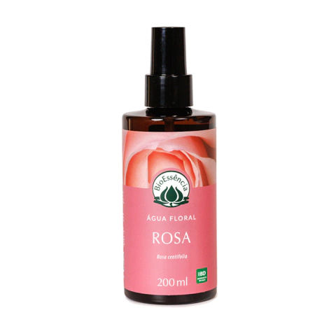 Água floral de rosas - peles secas e maduras - Bioessência - 200ml