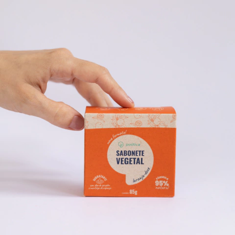 Sabonete vegetal de Laranja-Doce - 85g - Positiv.a - comprar online