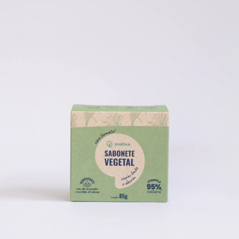 Sabonete corporal natural e vegano - capim-limão e alecrim - Positiv.a -100g - comprar online