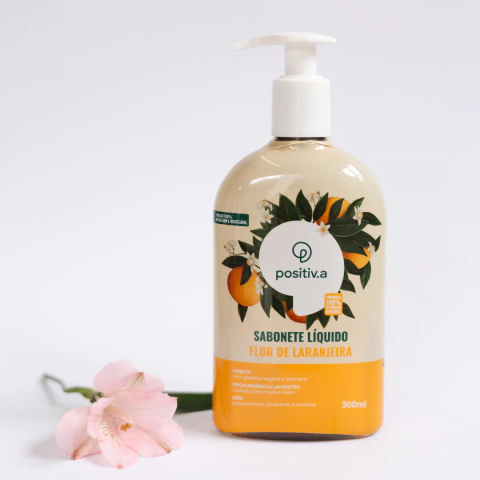 Sabonete líquido natural - Flor de laranjeira - 300ml