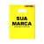 Sacolas plásticas personalizadas alça vazada brilhosa - comprar online