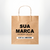 Sacolas kraft a partir de 50 unidades personalizadas com abertura