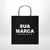 Sacolas kraft preta ou vinho personalizadas