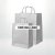 Sacolas de papel brancas personalizadas