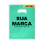 Sacolas plásticas personalizadas alça vazada brilhosa