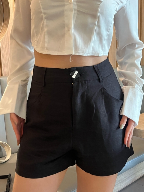 Short Alfaiataria Preto - comprar online