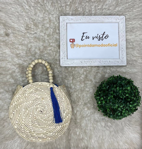 BOLSA DE PALHA REDONDA