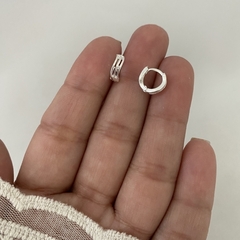 Argollas Plata 9mm PAR (cod 11416)