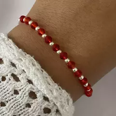 pulsera acero blanco 17 a 20cm (cod 15214)