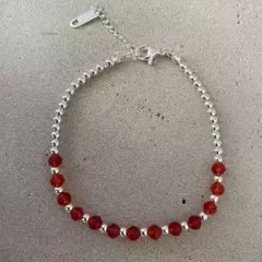 pulsera acero blanco 17 a 20cm (cod 15214) - comprar online
