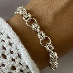pulsera plata 19cm (cod 14728)