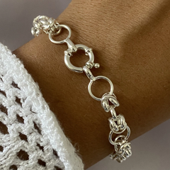 pulsera plata 19cm (cod 14728) - comprar online