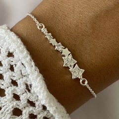 pulsera plata 17 a 20cm (cod 14749)