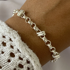 pulsera plata 19cm (cod 14757)