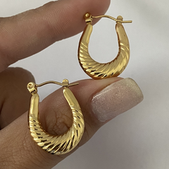 argollas acero dorado 17mm par (cod 15207)
