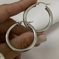 Argollas acero quirúrgico 39mm Par (cod 15444)