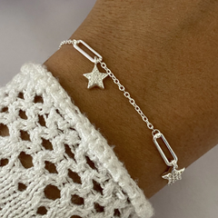 Pulsera plata 18 a 21cm (cod 15848)