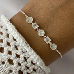 Pulsera plata 17 a 20cm (cod 15915)