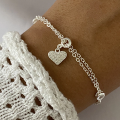 Pulsera plata 17 a 20cm (cod 15919)