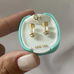Abridores de oro 18k par (cod 15933) - comprar online