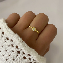 Anillo acero dorado (cod 15975)