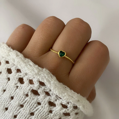 Anillo acero dorado (cod 16048)