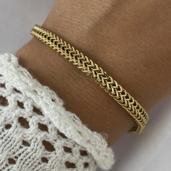 Pulsera Acero Dorado 19cm (cod 16597)
