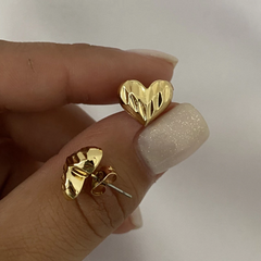 Aros Acero Dorado par (cod 16782)