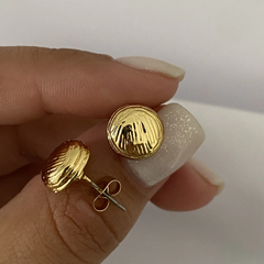 Aros Acero Dorado par (cod 16798)