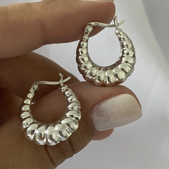 Argollas Plata 17mm par (cod 17073)