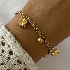 Pulsera Acero Dorado 19cm (cod 17318)