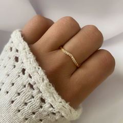 Anillo acero dorado (cod 18096)