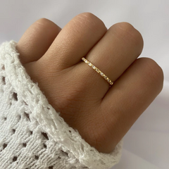 Anillo acero dorado (cod 18015)