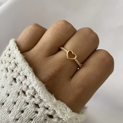 Anillo acero dorado (cod 17954)