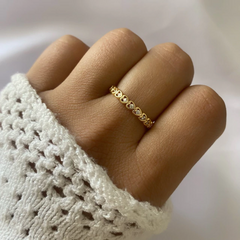 anillo acero dorado (cod 18043)