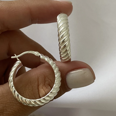 Argollas Plata 25mm par (cod 18759)