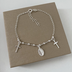 Pulsera Plata 17 a 20cm (cod 18844) - comprar online