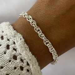 Pulsera Acero Blanco 21cm (cod 18930)