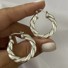 Argollas Plata 27mm par (cod 18990)
