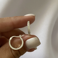 Argollas Plata 14mm par (cod 19041)