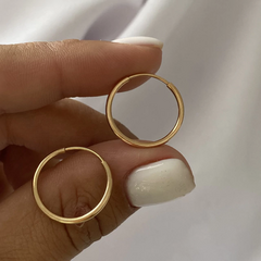 Argollas oro 18k par (cod 19061)