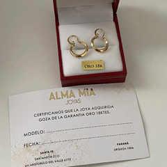 Argollas oro 18k 13mm par (Cod 19067) - comprar online