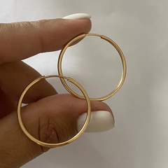 Argollas oro 18k 28mm par (cod 19068)