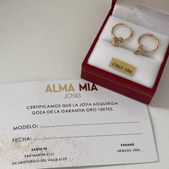 Argollas oro 18k 13mm par (cod 19070) - comprar online