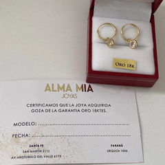 Argollas oro 18k 12mm par (cod 19071) - comprar online