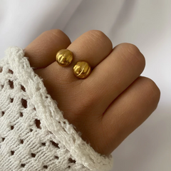 Anillo acero dorado (cod 19127)