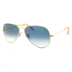 ÓCULOS DE SOL AVIADOR LENTE AZUL DEGRADE - comprar online